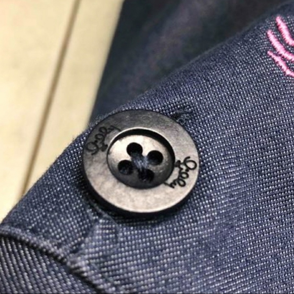 Lilly Pulitzer Navy Blue Skirt with Crab Embroider - Picture 4 of 6